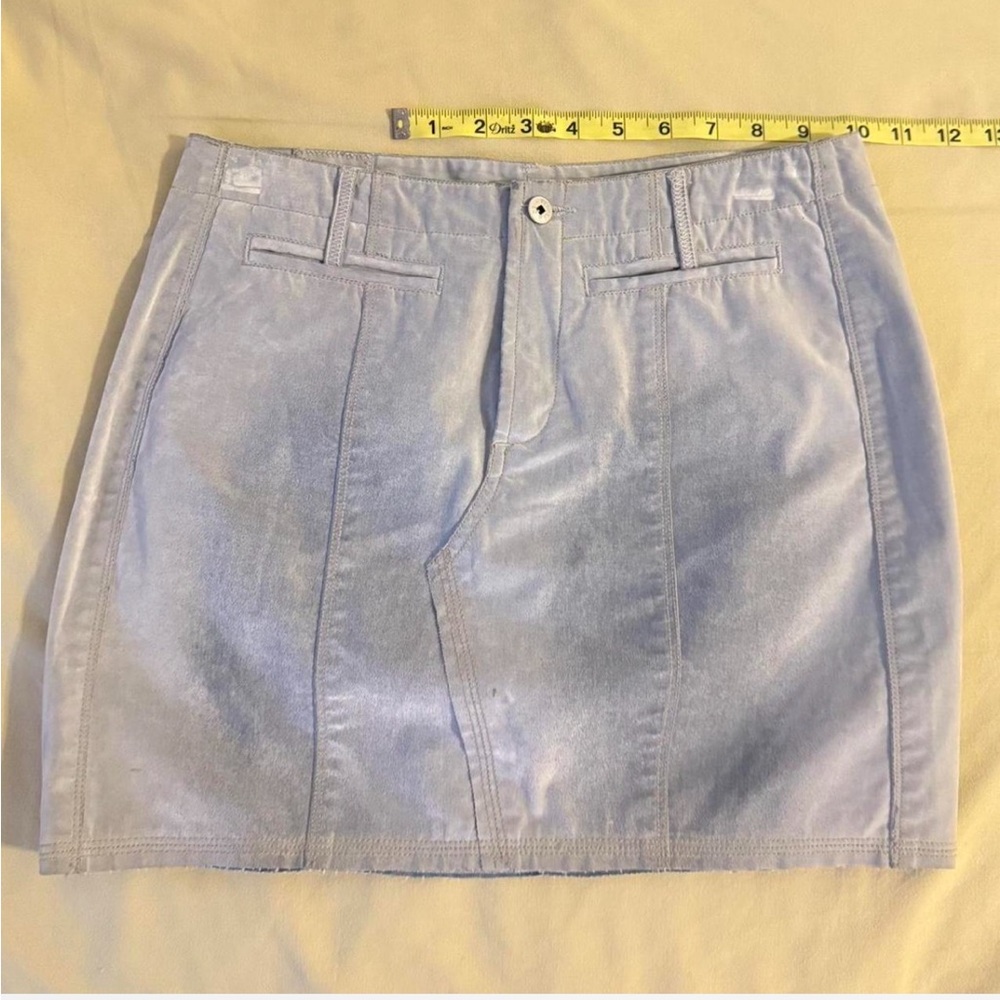 Marithe Francois Girbaud Light Gray Mini Skirt